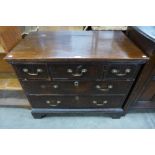 A George III mahogany chest of drawers