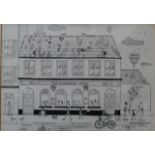 * Pollard, The Barbican Arms, pen & ink, 20 x 29cms, framed