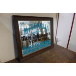 An advertising mirror, bearing Mitchells Tobacco inscription