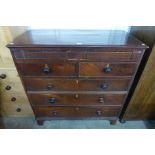 A George III mahogany chest of drawers