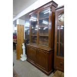 A Victorian mahogany bookcase, 235cms h, 139cms, 48cms d