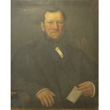 English School, portrait of Henry Heath, Rolleston Church Warden, Burton-on-Trent, oil on canvas, 79