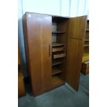 A G-Plan Fresco fitted teak wardrobe