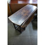 A 17th Century oak gateleg table