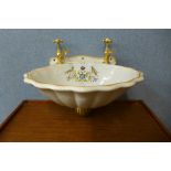 A French hand painted sink