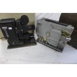 An Amp 35mm projector (pre war) and a Silwa 2405 8mm projector *sold untested