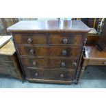 A Victorian mahogany chest of drawers