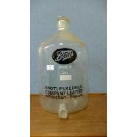 A Boots glass chemists jar