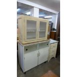 Three 1960's kitchen cabinets