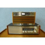A vintage Roberts radio and a Bush radio