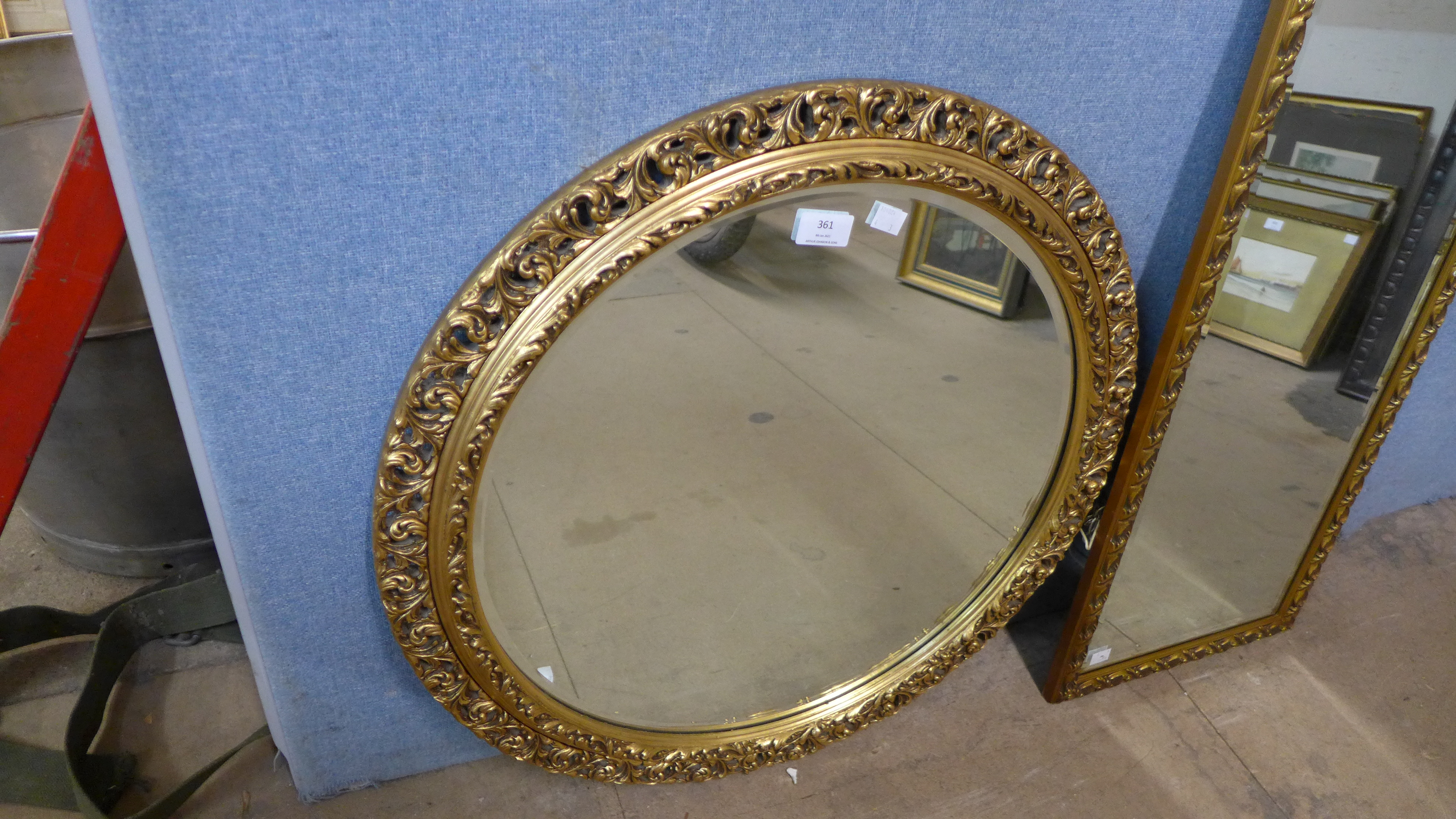 Three gilt framed mirrors - Image 2 of 3