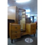 A Gordon Russell light oak dressing table