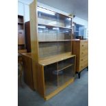 An oak bookcase