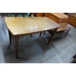 Two teak coffee tables