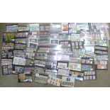 Stamps;-worldwide stamps on stock cards, sets and part sets, aviation, fish, tall ships, (some