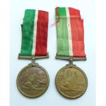 Two Mercantile Marine For War Service 1914-1918 medals to Henry Moore and Robert W. Evans