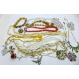 Vintage costume jewellery