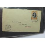 Stamps; Queen Elizabeth II Commonwealth postal history and first day covers, mainly 1950's and