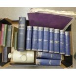 A collection of books and a bed warmer **PLEASE NOTE THIS LOT IS NOT ELIGIBLE FOR POSTING AND