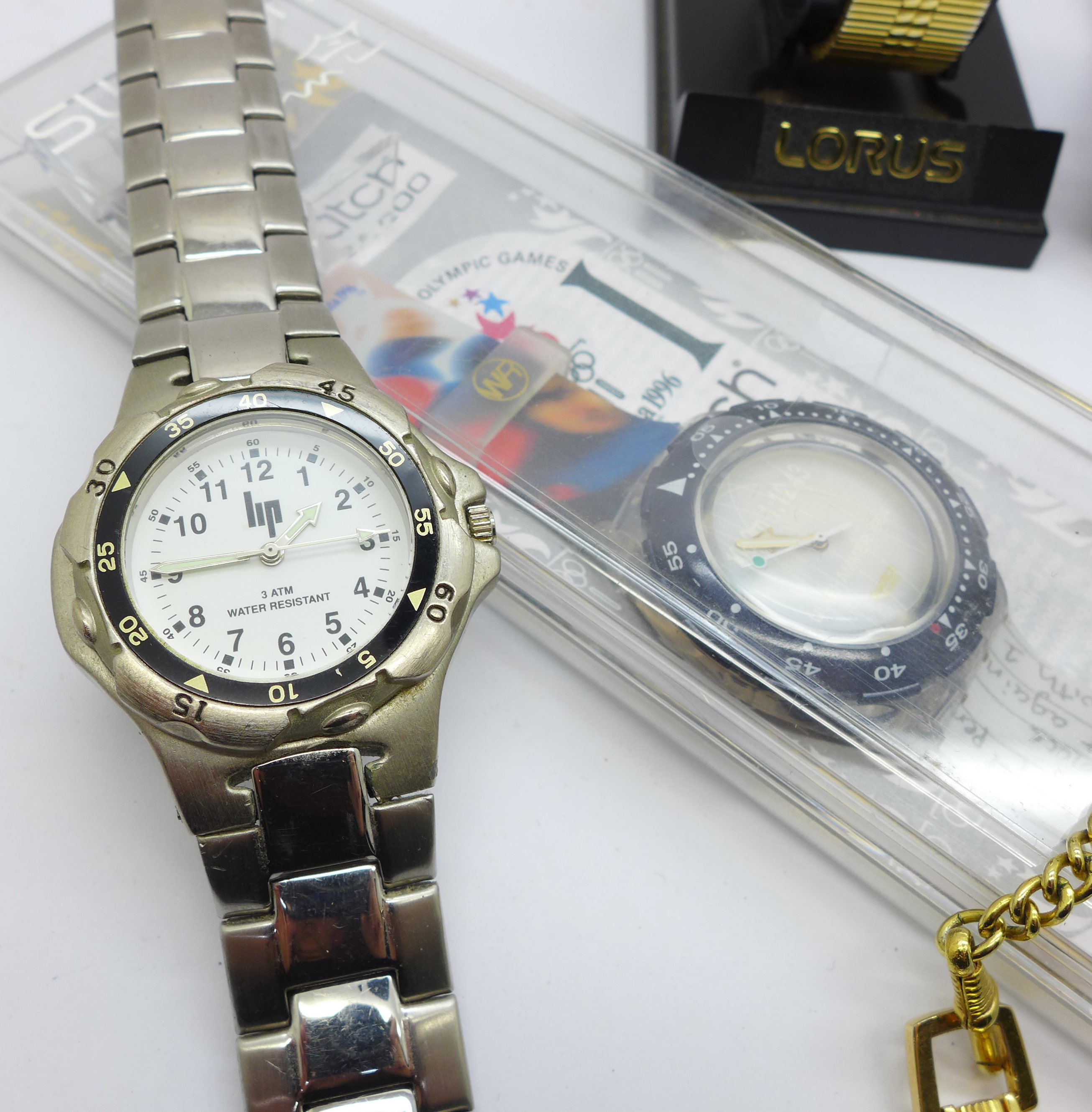 A Swatch Atlanta 1996 wristwatch, a Citizen quartz wristwatch and other watches - Image 3 of 4