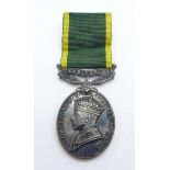 A George VI Territorial For Efficient Service Medal to 2058290 Gnr. F.R. Currie R.A.