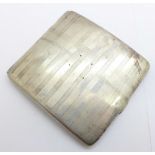 A silver cigarette case, marked Asprey, London, hallmarked Birmingham 1909, 113.8g