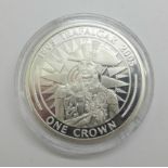 A silver proof crown, 2005 Trafalgar commemorative