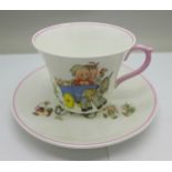 A Shelley Mabel Lucie Attwell cup and saucer