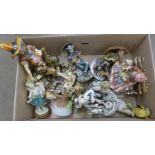 A collection of figures including Capodimonte **PLEASE NOTE THIS LOT IS NOT ELIGIBLE FOR POSTING AND