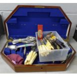 A collection of flatware with cutlery case **PLEASE NOTE THIS LOT IS NOT ELIGIBLE FOR POSTING AND