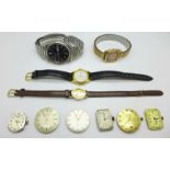 A Seiko quartz wristwatch, a lady's Omega wristwatch, the case back bears inscription dated 1973,