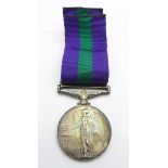A George VI General Service Medal with Malaya bar to 22214443 Gdsm. D. Yeadon, Coldm. Gds.