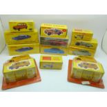 Twelve 'Dinky Toys' model vehicles by Norev, distributed by DeAgostini, nine boxed and sealed, one