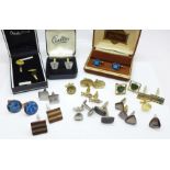 A collection of cufflinks