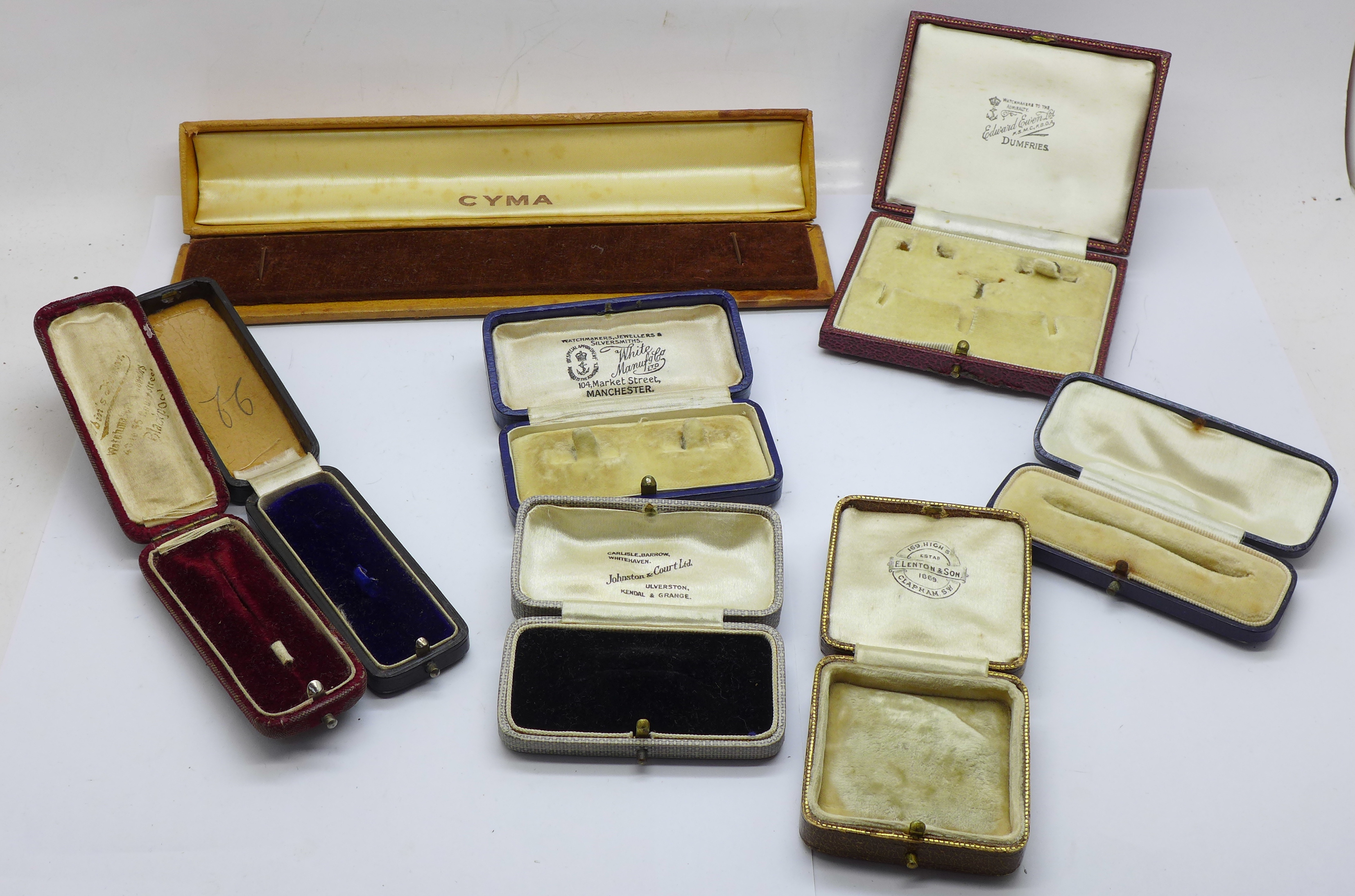 Seven jewellery boxes and a Cyma watch box - Bild 2 aus 5