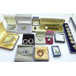 Assorted jewellery and wristwatches including Montine