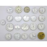 A collection of pocket watch movements