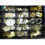 A collection of watch parts