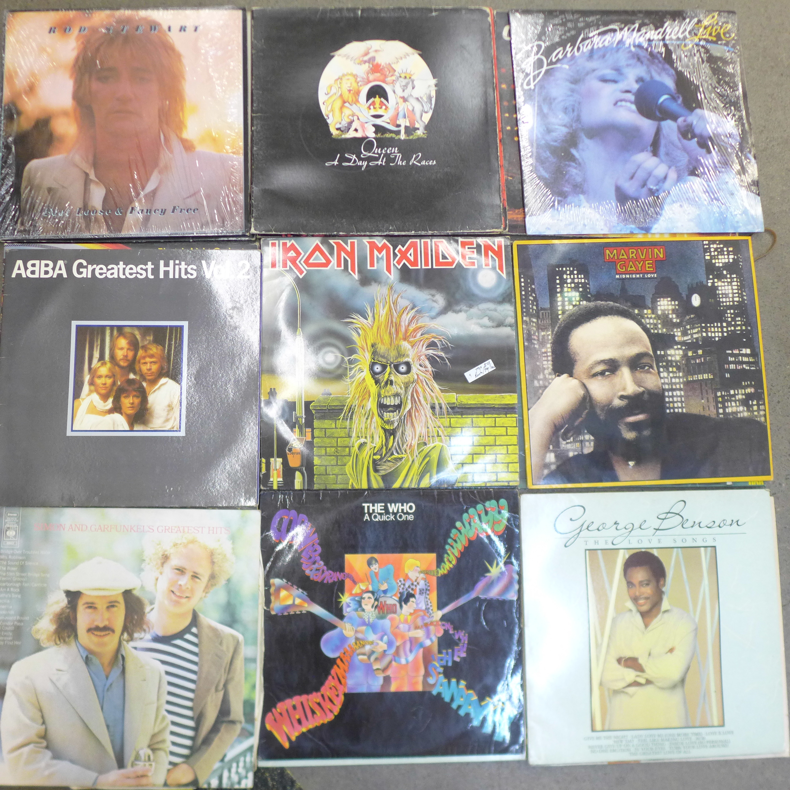 A collection of thirty-two LP records, Lennon, Tubular Bells, Iron Maiden, etc., (Ian Dury sleeve - Image 2 of 4