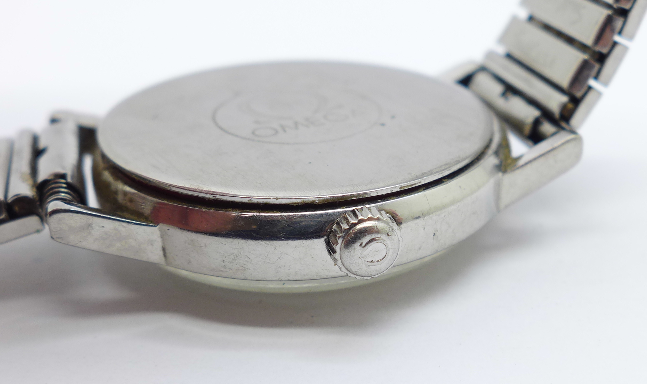 An Omega Geneve wristwatch with date, on a Speidel expanding bracelet, a/f - Image 3 of 8