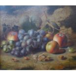 Charles Archer (1855-1931), still life of fruit, oil on canvas, 30 x 35cms, framed