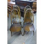 A set of Ercol Golden Dawn elm and beech Quaker chairs