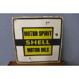 A Shell Motor Oils enamelled sign