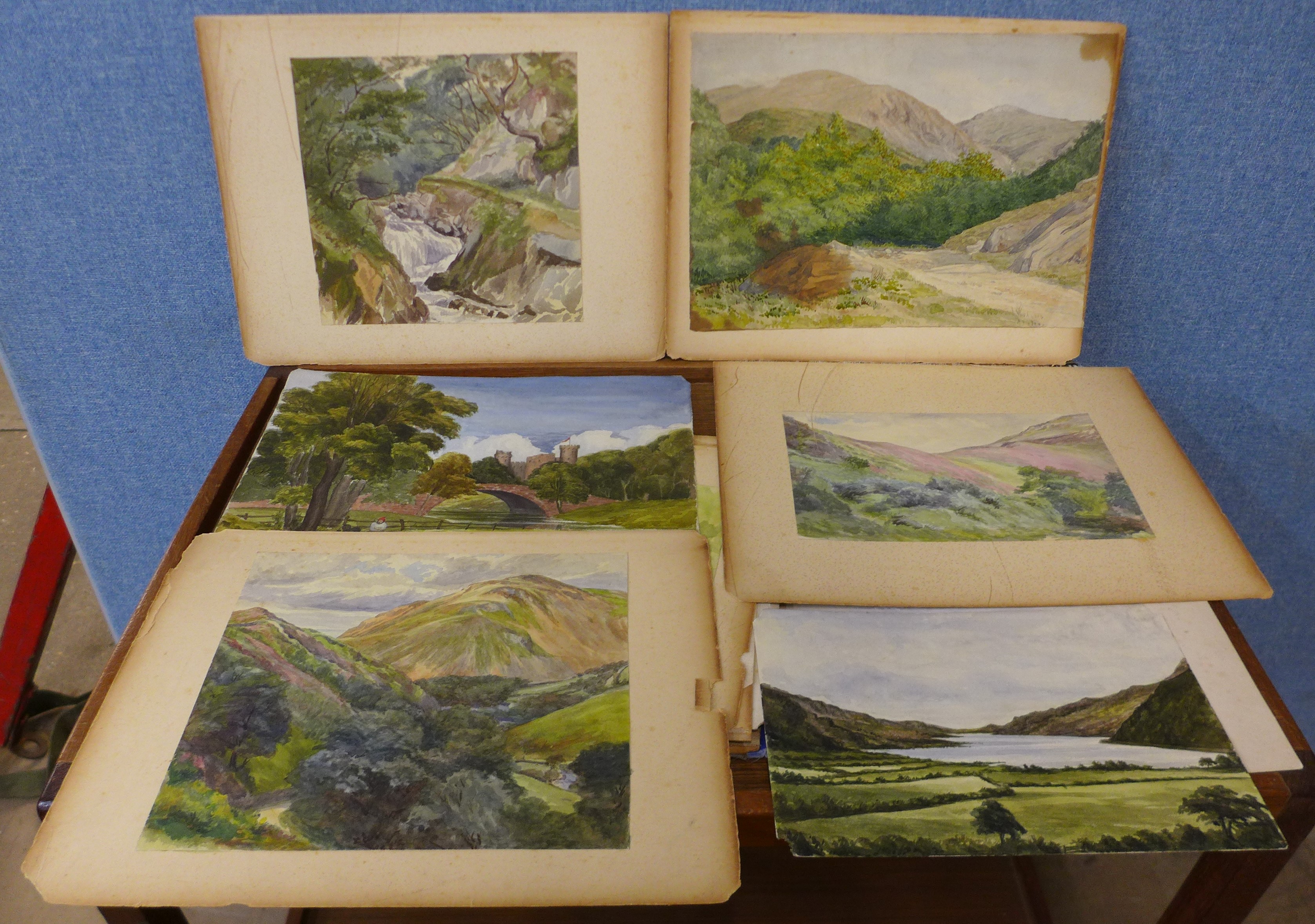 Seventeen 19th Century English School watercolours, various sizes, all unframed - Image 2 of 3