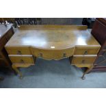 A burr walnut desk