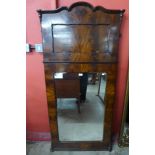 A 19th Century French mahogany pier mirror, 167 x 81cms