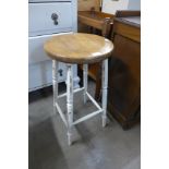 A painted kitchen stool