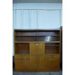 A teak room divider