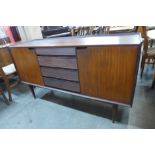 A Fyne Ladye afromosia sideboard, designed by Richard Hornby, retailed by Heals