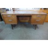 A teak desk